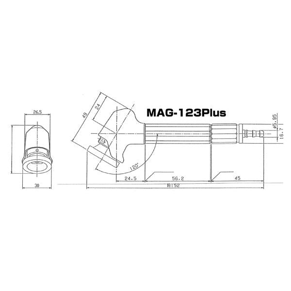 UHT Ushio MAG-123N Right Angled Pencil Air Grinder– ArtcoTools.com