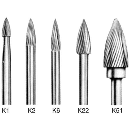 ARTCO Carbide Bur - Pointed Tree  - 1/8" Ø Shank