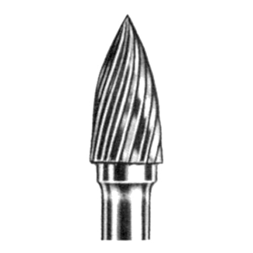 ARTCO Carbide Bur - Pointed Tree  - 1/4" Ø Shank
