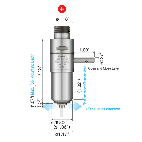 NSK Nakanishi NRR-3060 Lever Type Spindle - 60,000rpm