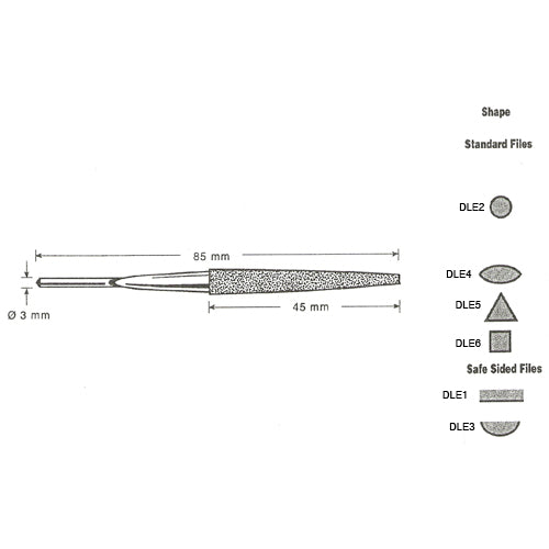 DIPROFIL Long Diamond Files– ArtcoTools.com
