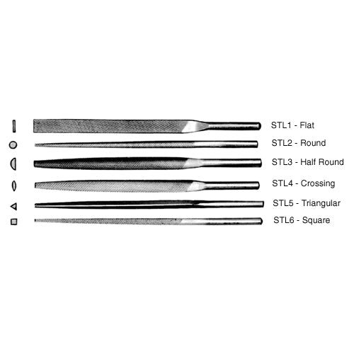 Steel File Pattern DIPROFIL Swiss Pattern Steel Files - ARTCO - American Rotary Tools ...