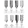 Carbide Bur - Egg Shape on 1/8" dia. Shank